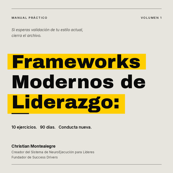 Portada del ebook Frameworks Modernos de Liderazgo